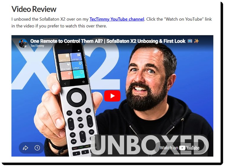 Embedded video example